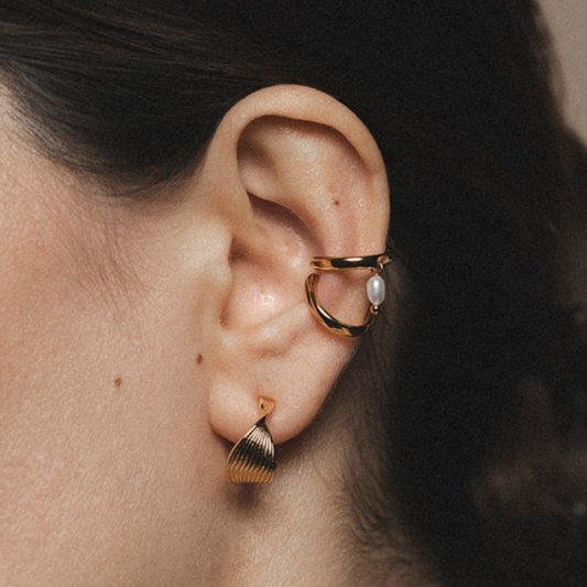 Hedy | 14K Gold Plated Botanic Clip-On Earrings